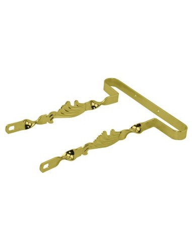 20 Lowrider Wing Twisted Bumper Front/Rear Gold.